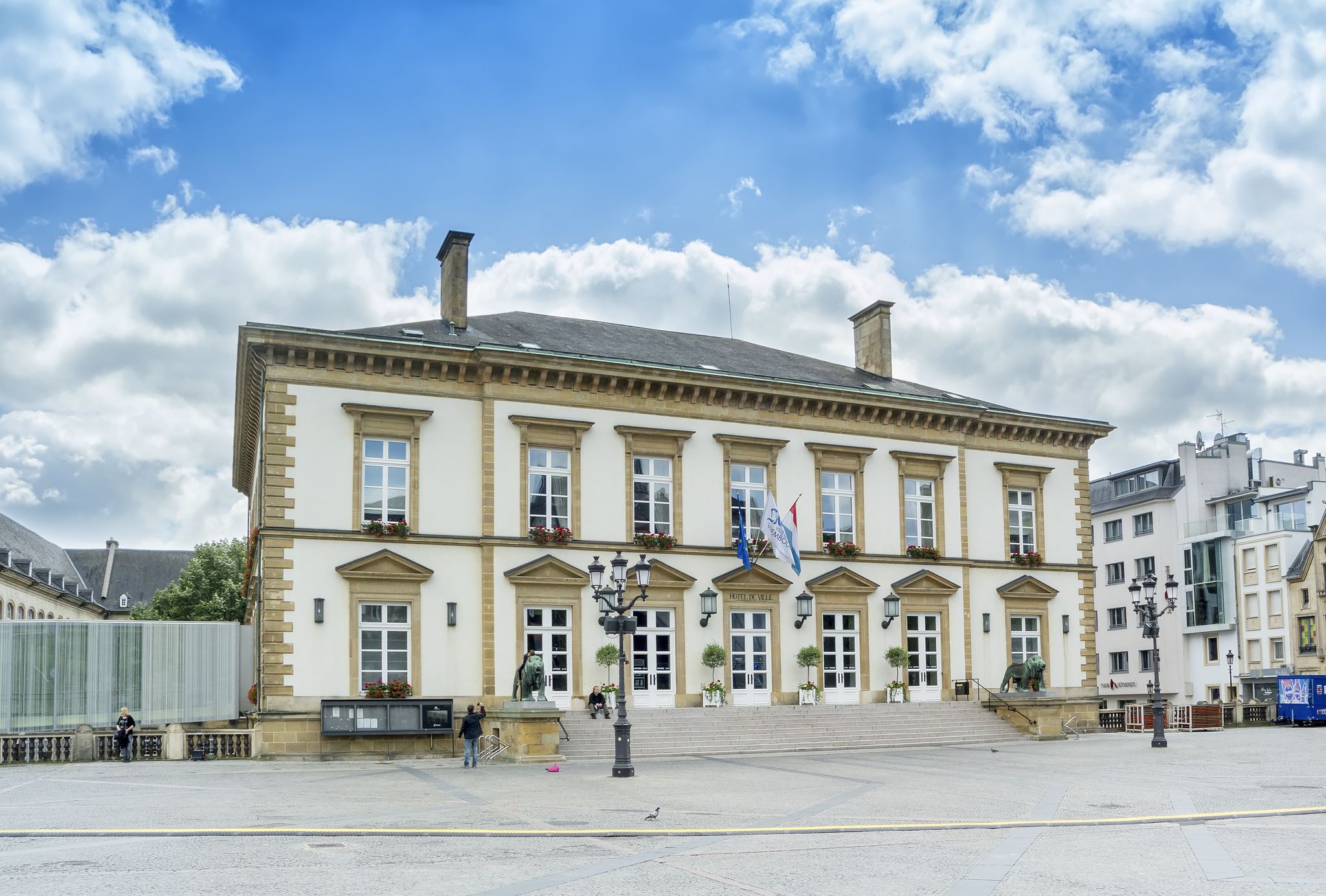 photo of Luxembourg - June19, 2016: Place guillaume II in Luxembourg.