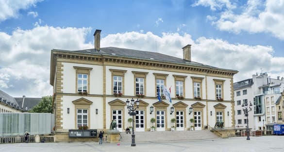 photo of Luxembourg - June19, 2016: Place guillaume II in Luxembourg.