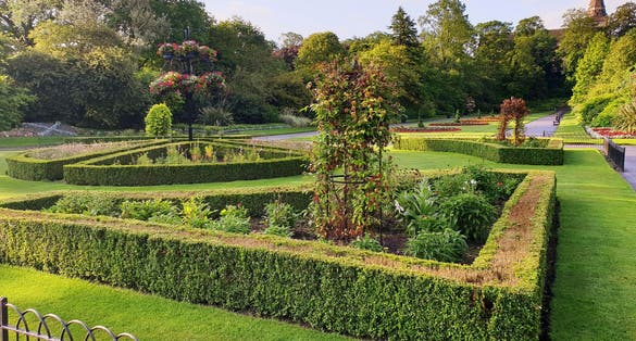 Photo of Seaton Park early summer sunrise , Scotland .