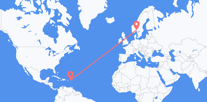 frá Angvilla til Noregs