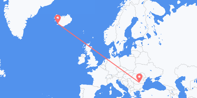 frá Íslandi til Rúmeníu