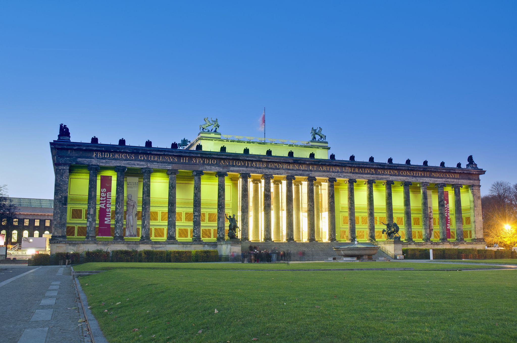 Altes Museum (Old Museum) located on Museum Island, a UNESCO-designated World Heritage Site on Berlin, Germany.