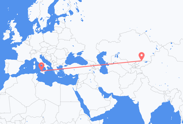 frá Bishkek til Palermo