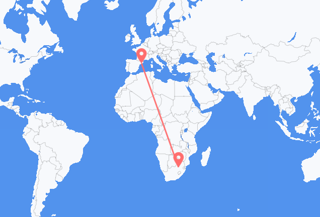 Johannesburg to Barcelona