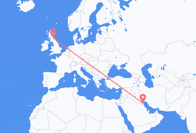 Kuwait-Stadt nach Edinburgh