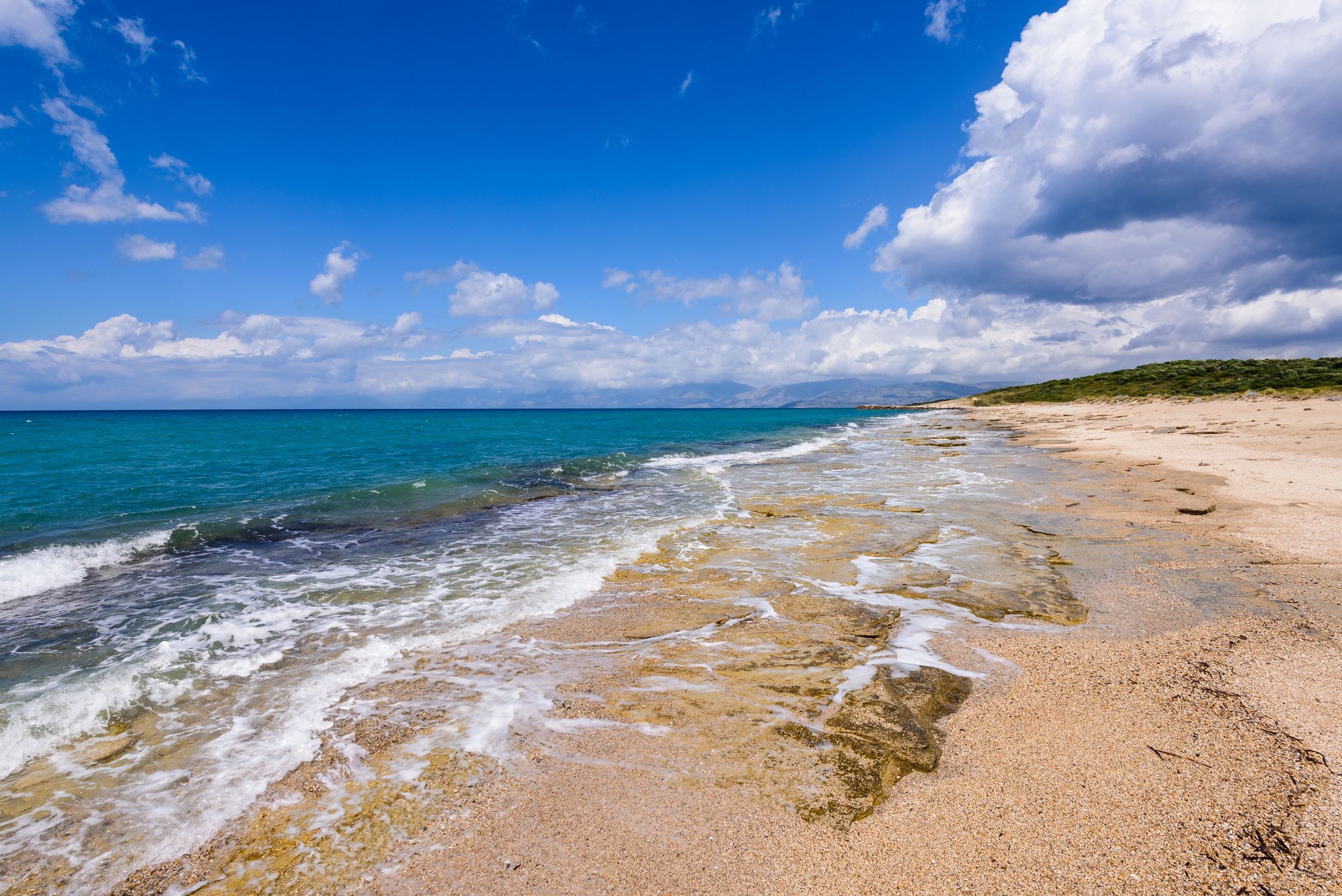 Photo of Amazing view at Agios Georgios Pagon beach, Northern Corfu, Greece.