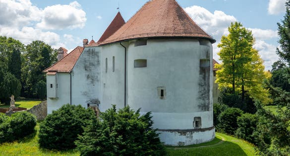 Photo of the Old Town in Varazdin, Croatia.