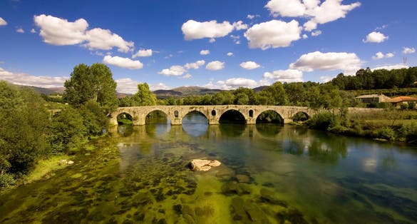 Roman bridge of Ponte do Porto, Braga, in the north of Portugal