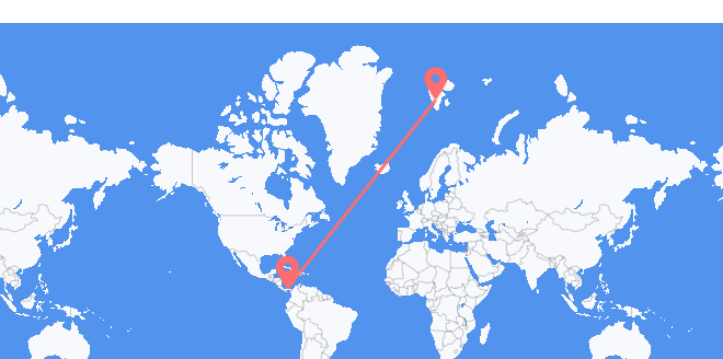 Panamá a Svalbard y Jan Mayen