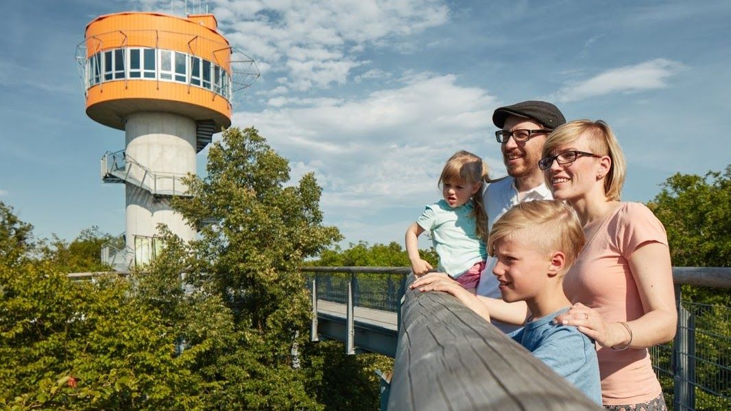Baumkronenpfad im Nationalpark Hainich, Schönstedt, Unstrut-Hainich, Unstrut-Hainich-Kreis, Thuringia, Germany