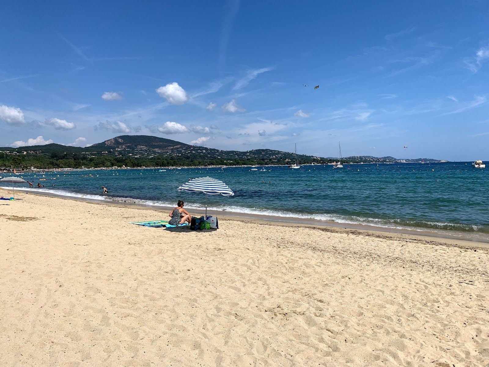 Plage de Grimaud, Grimaud, Draguignan, Var, Provence-Alpes-Côte d'Azur, Metropolitan France, France