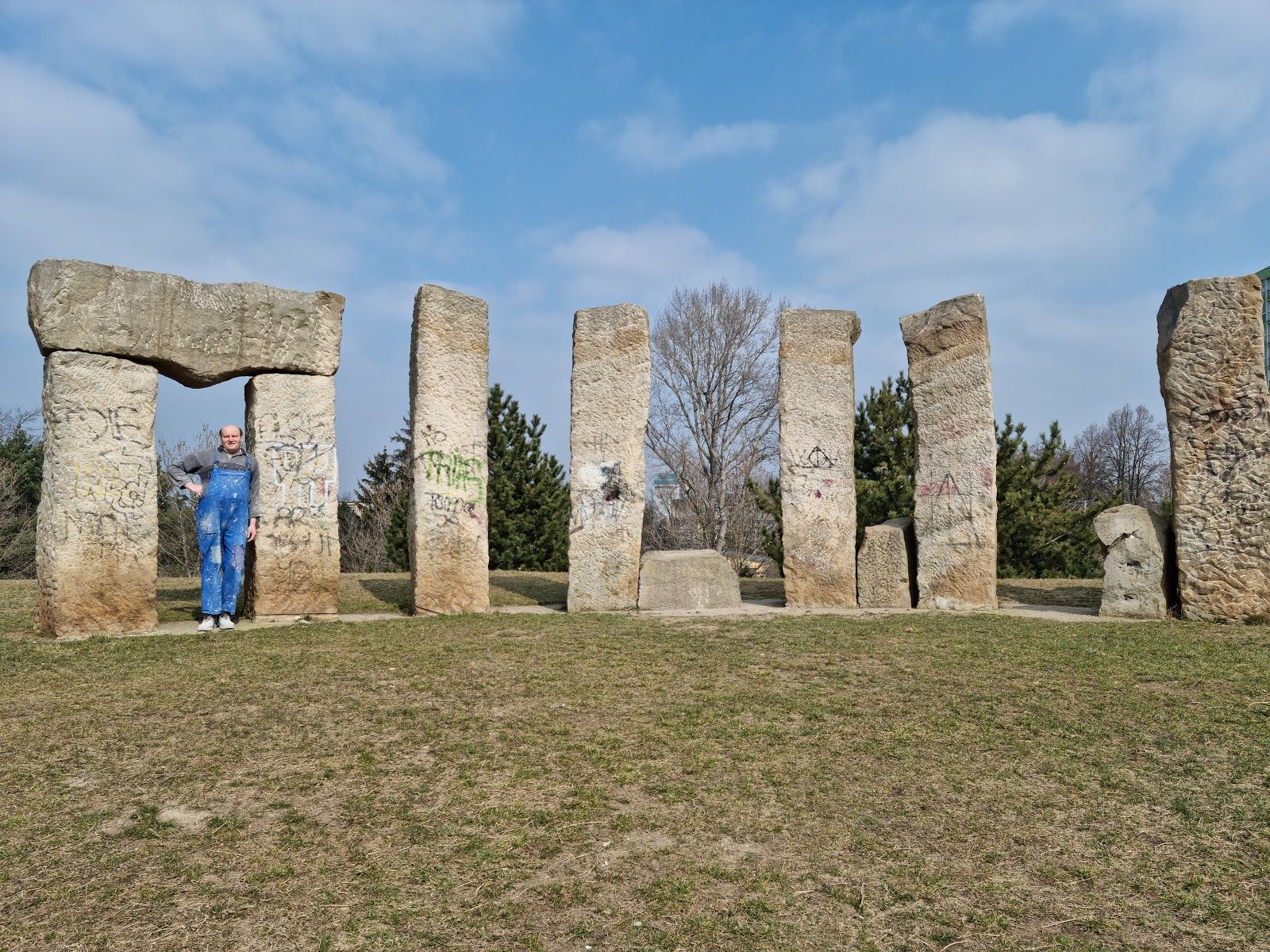 Stone name LOVE, Neratovice, okres Mělník, Central Bohemia, Czechia