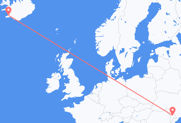 Reykjavík to Chișinău