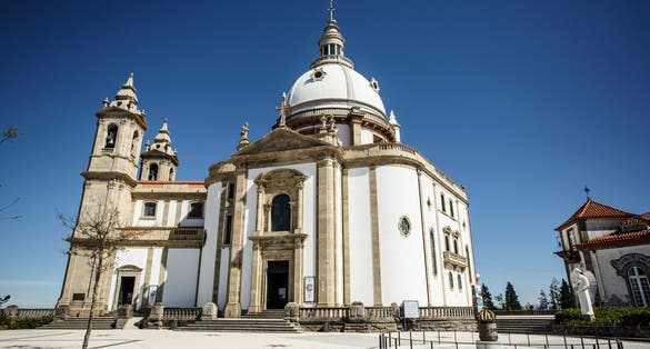 Photo of The Sanctuary of Our Lady Sameira / Marian Shrine and large steps / The sanctuary of Our Lady Sameiro is a sanctuary and marian shrine of Braga, Portugal.