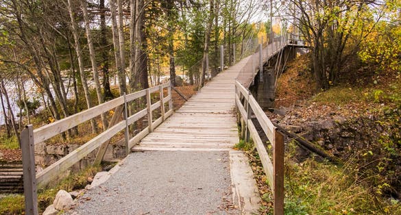 photo of view of Beautiful Autumn in Elverum city in norway.
