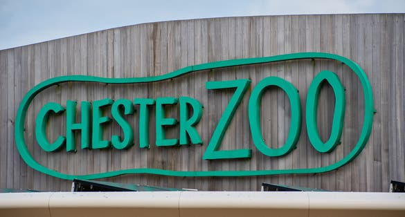 Sign above the entrance to Chester Zoo.