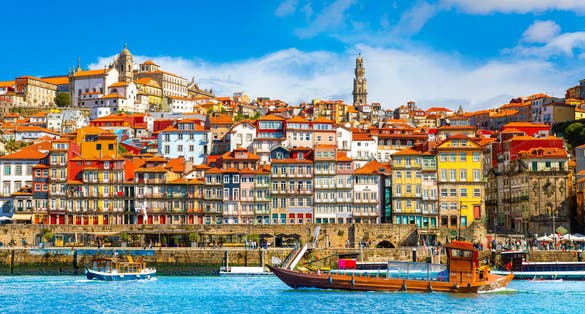 Photo of beautiful view of the city of Porto on a beautiful summer day, Porto, Portugal.