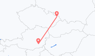 Train tickets from Graz to Ostrava