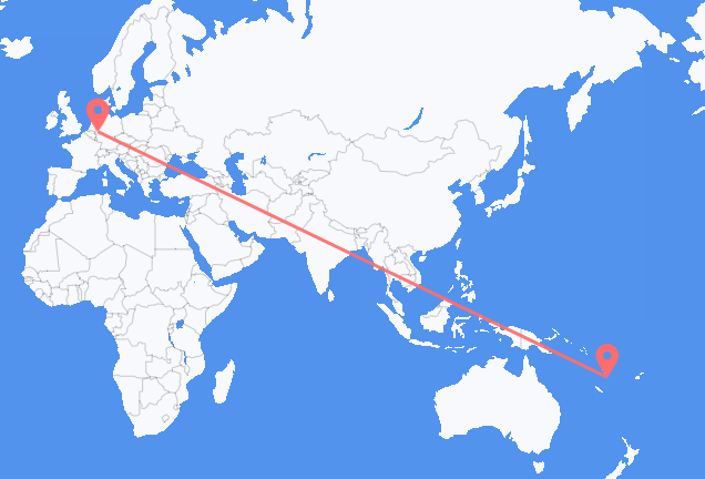 Flyg från Port Vila till Duesseldorf