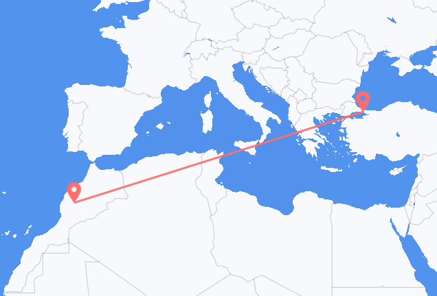 Vuelos de Marrakech a Estambul