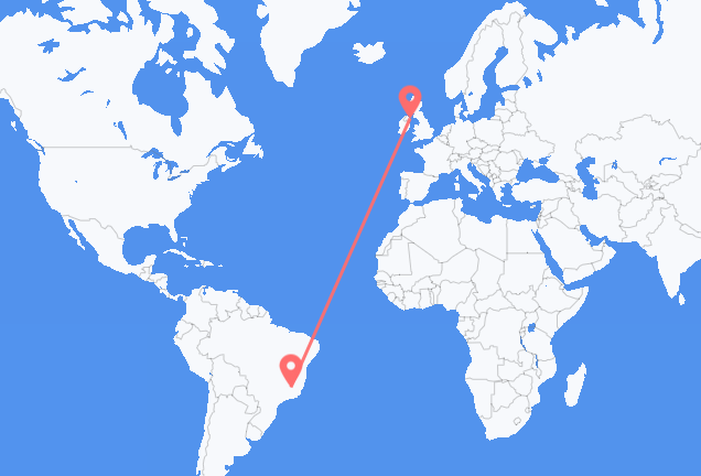 Flyrejser fra Belo Horizonte til Belfast