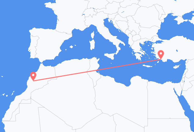 Flüge von Marrakesch, nach Dalaman