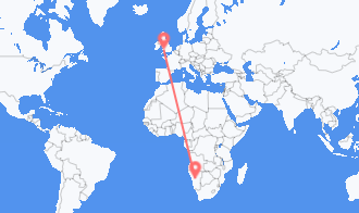 Flyrejser fra Namibia til Wales