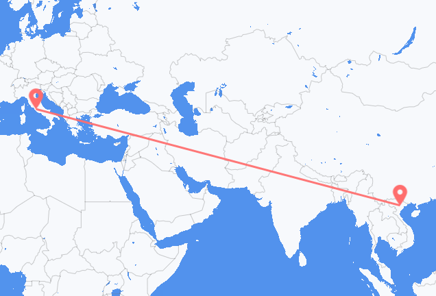 从河內市飞往罗马的航班