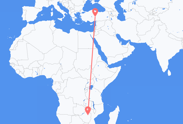 Vols d’Harare pour Kayseri