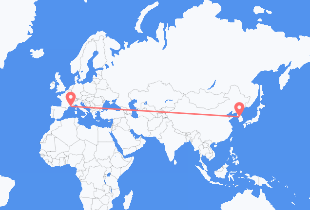 Flüge von Seoul, nach Marseille