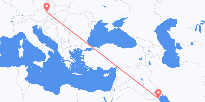 Vuelos de Kuwait a Austria