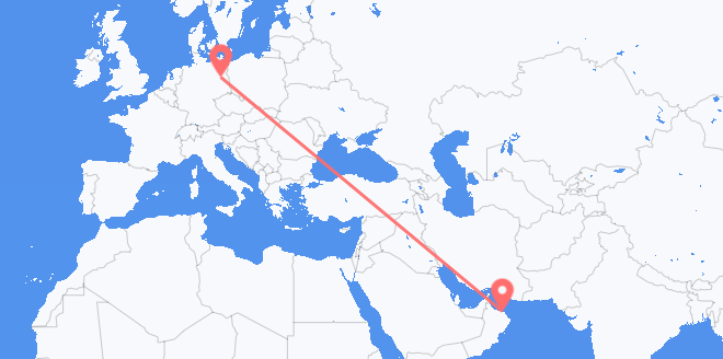 Vols d’Oman pour l’Allemagne