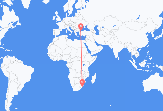 Flyg från Durban till Istanbul