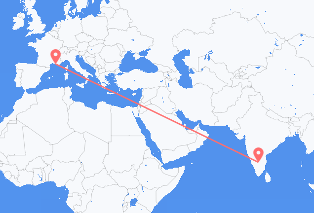 Flüge von Bengaluru, nach Marseille