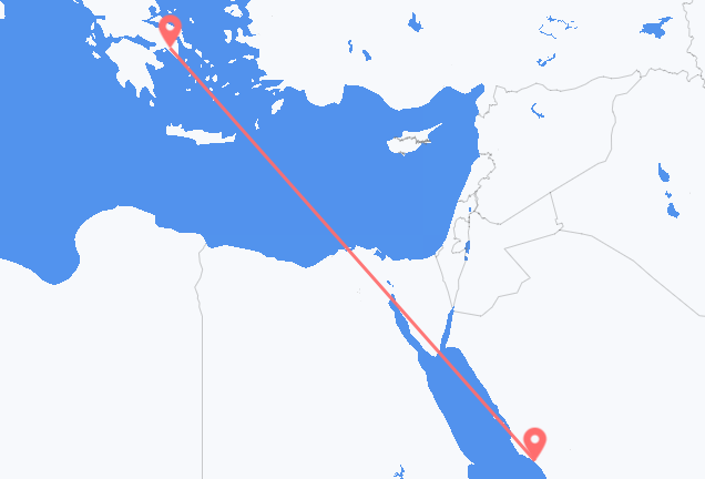 Flyg från Yanbu till Aten