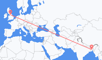 Flyrejser fra Bangladesh til England