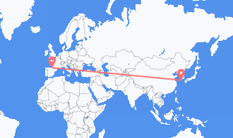 Рейсы из города Чеджу в Сан-Себастьян