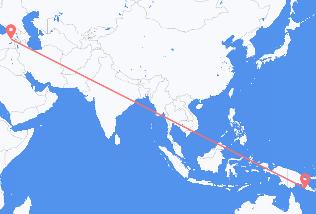 Vols de Port Moresby à Ağrı merkez