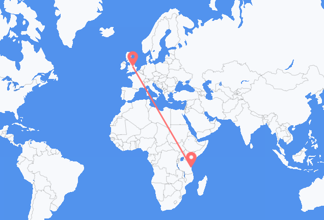 Vuelos de Dar es-Salaam a Nottingham