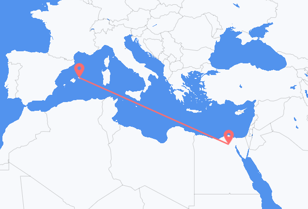 Vols du Caire vers Mahón