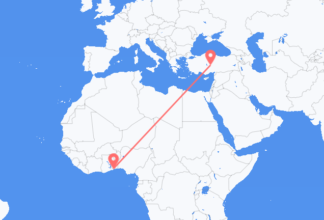 Flyrejser fra Lomé til Nevsehir