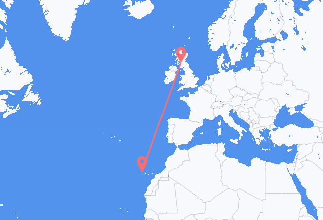 เที่ยวบิน จาก กลาสโกว์, สกอตแลนด์ ไปยัง La Palma, สเปน