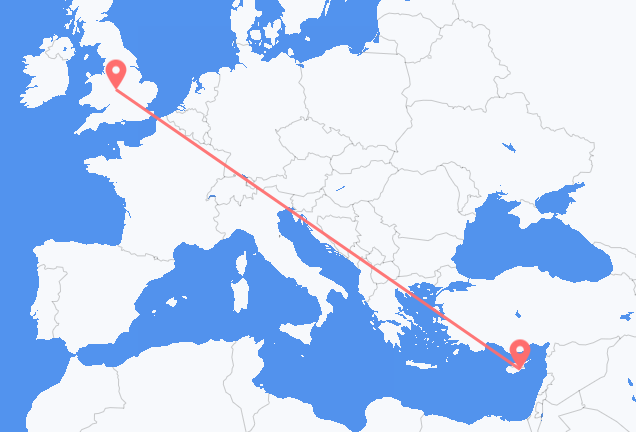 Vols de Birmingham pour Larnaca