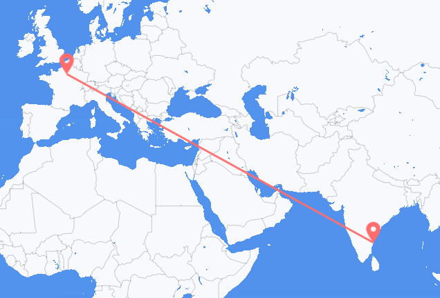 Vols de Chennai pour Paris