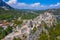 Photo of aerial view of Klis fortress near Split, Croatia.