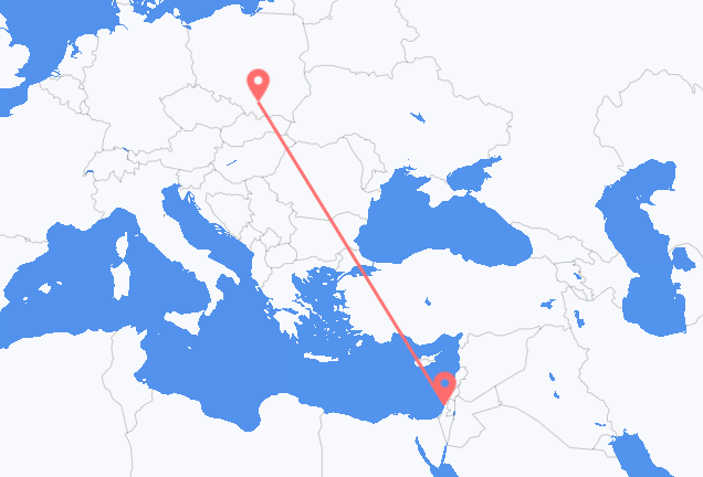 Flyrejser fra Tel Aviv til Krakow