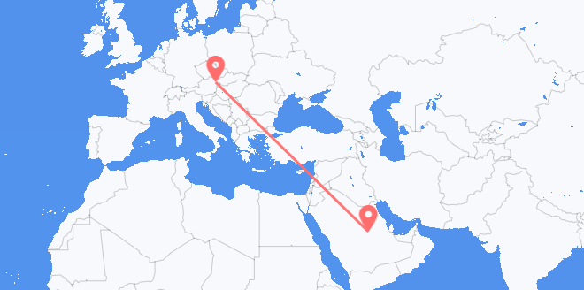 Loty z Arabii Saudyjskiej do Austrii