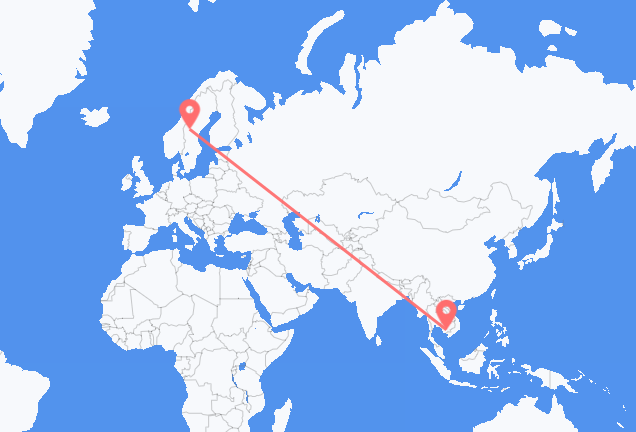 Flyrejser fra Phnom Penh til Östersund