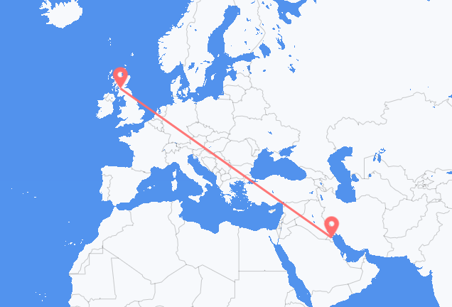 Vuelos de Ciudad de Kuwait a Glasgow