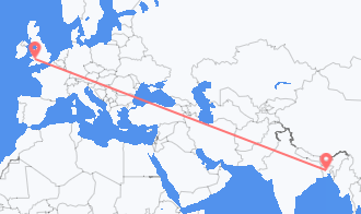 Flyrejser fra Bangladesh til Wales